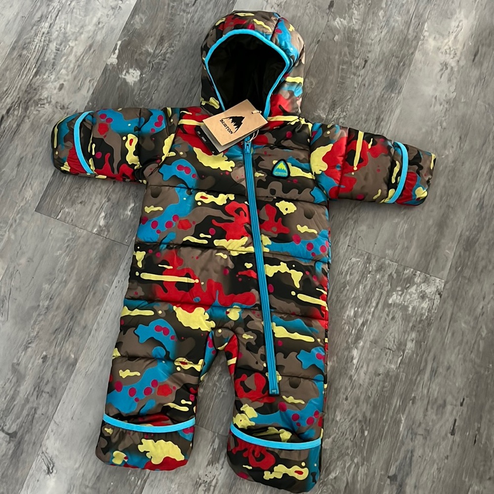Burton infant buddy bunting suit, camp print, 9 months unisex